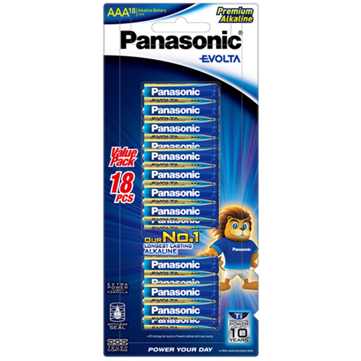 Panasonic EVOLTA AAA Batteries 18pk LR03EG/18B Core Batteries & Accessories