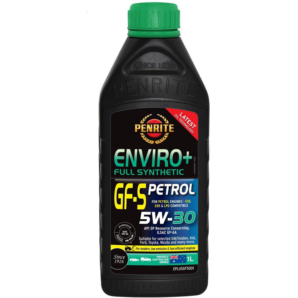 Penrite Enviro+ GF-S 5W-30 Engine Oil 1L - EPLUSGF5001 Car Service Workshop Tool