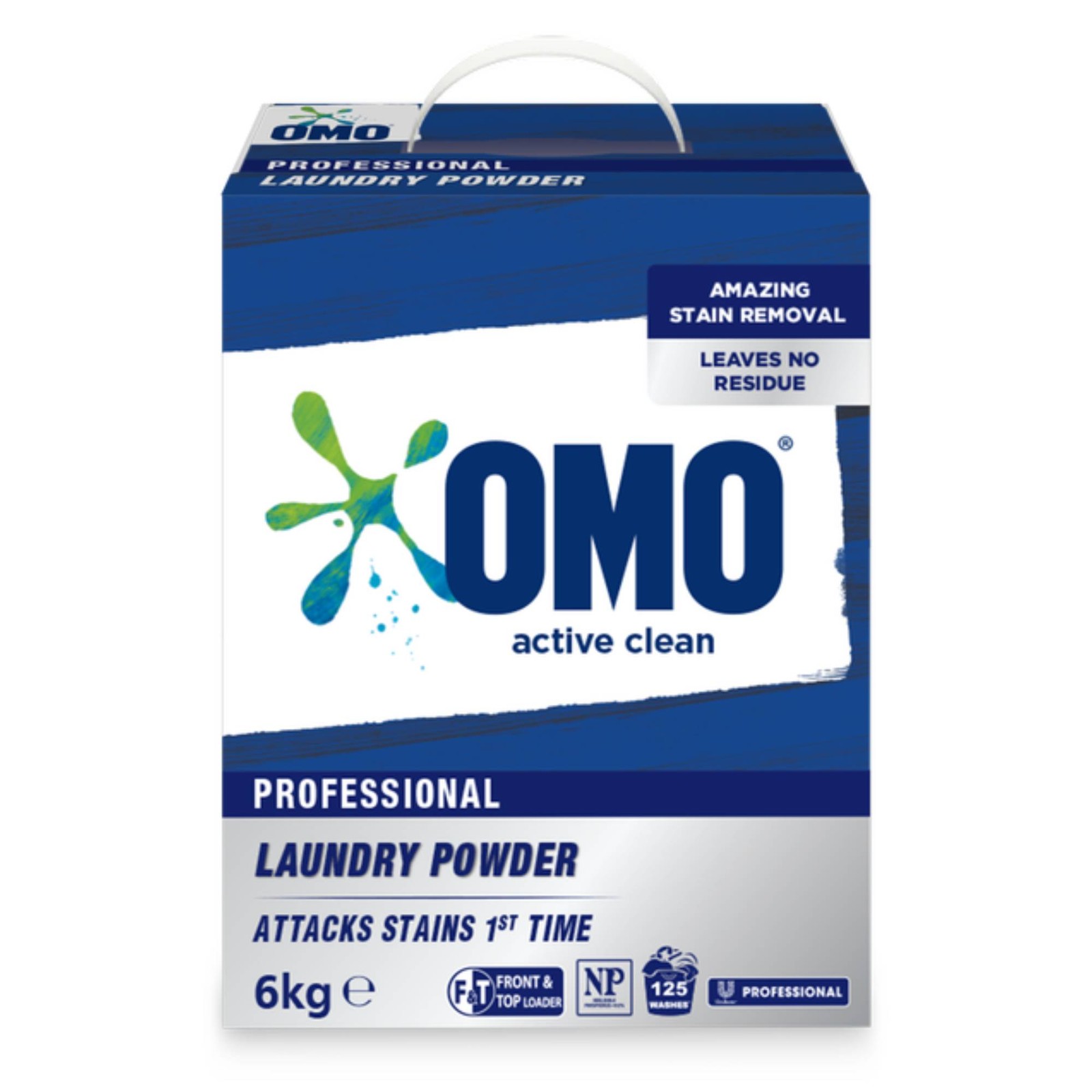 Omo Professional Active Clean Powder 6kg White Cleaning Accessories UL67740481