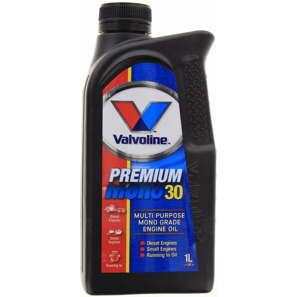 Valvoline Premium 30W-Mono Engine Oil 1L - 1281.01 Car Service Workshop Tool