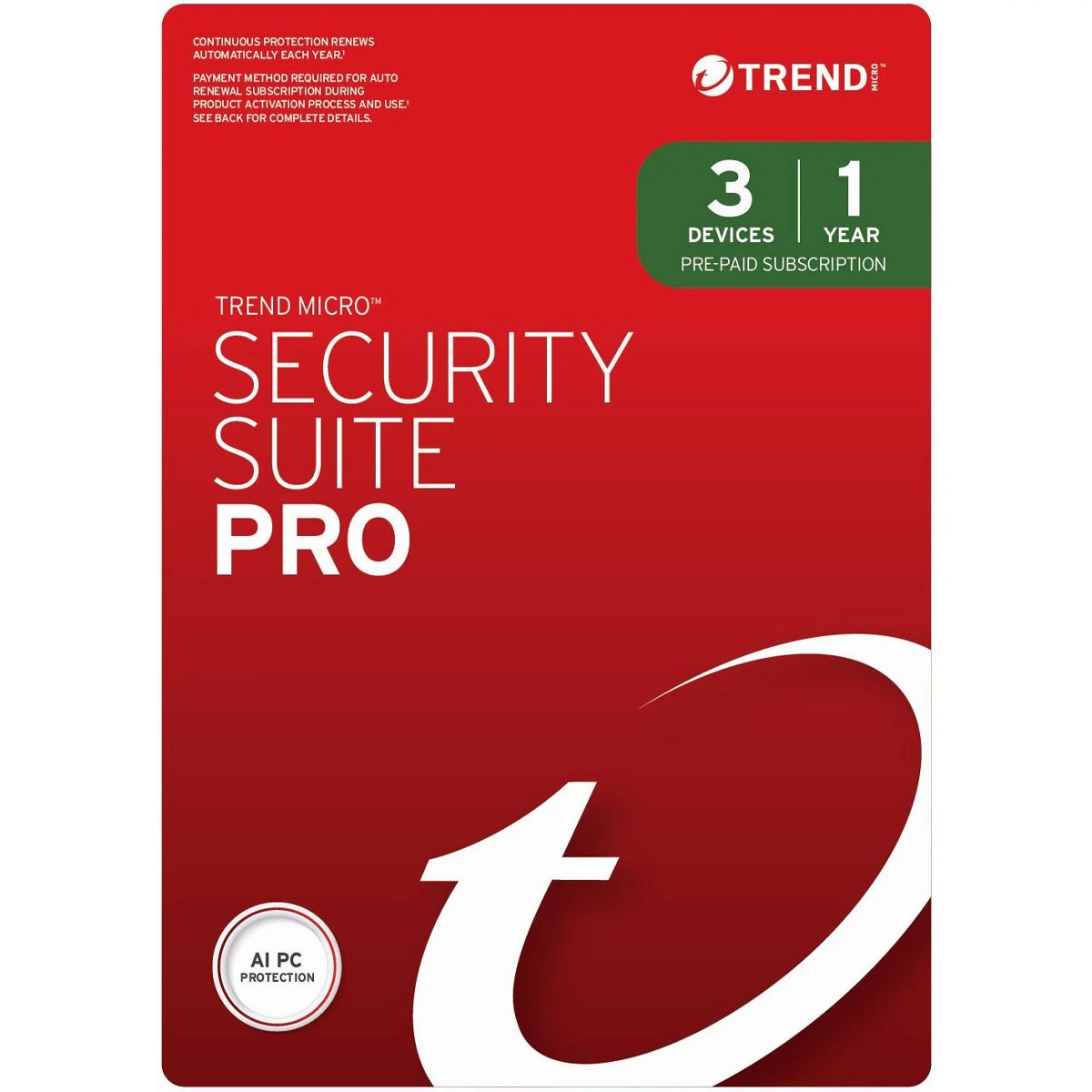 Trend Micro Device Security Pro Antivirus Internet Security 3 Device 1 Year