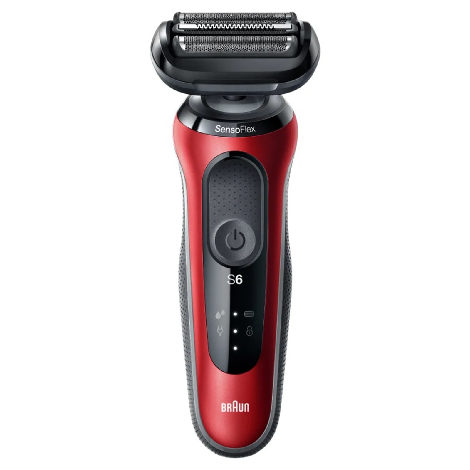 Braun Series 6 Wet & Dry Cordless Electric Shaver Red 61-R1000S Travel Case