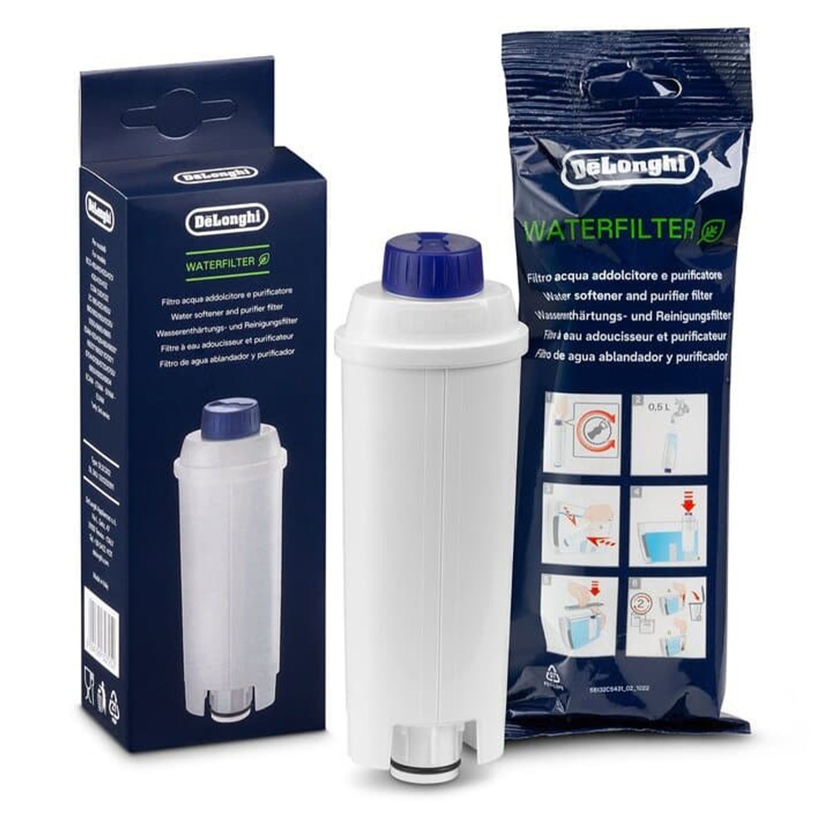 Delonghi DLSC002 Water Impurity Filter ECAM ETAM EPAM Coffee Machine White