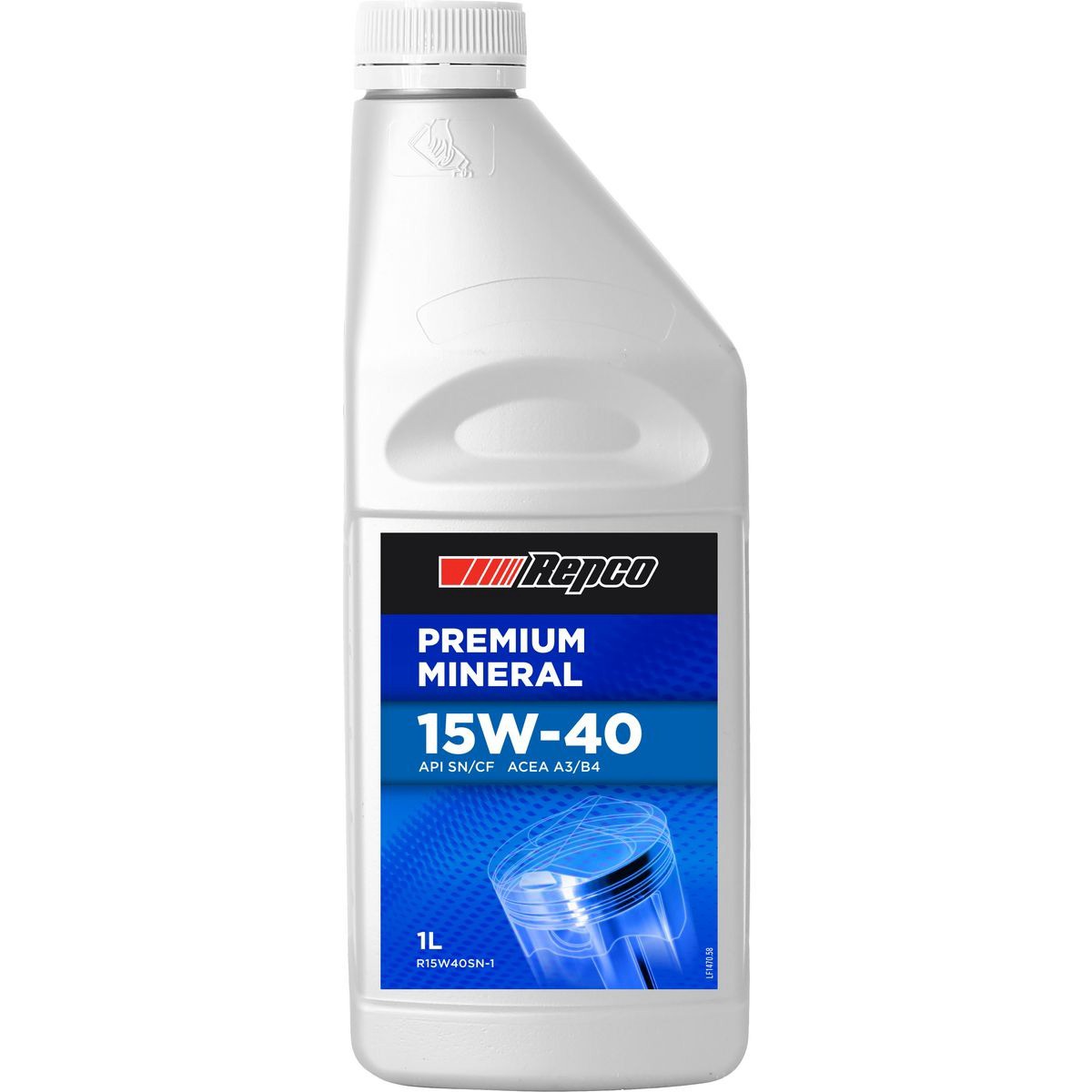 Repco Mineral 15W-40 Engine Oil 1L - R15W40SN-1 Car Service Workshop Tool