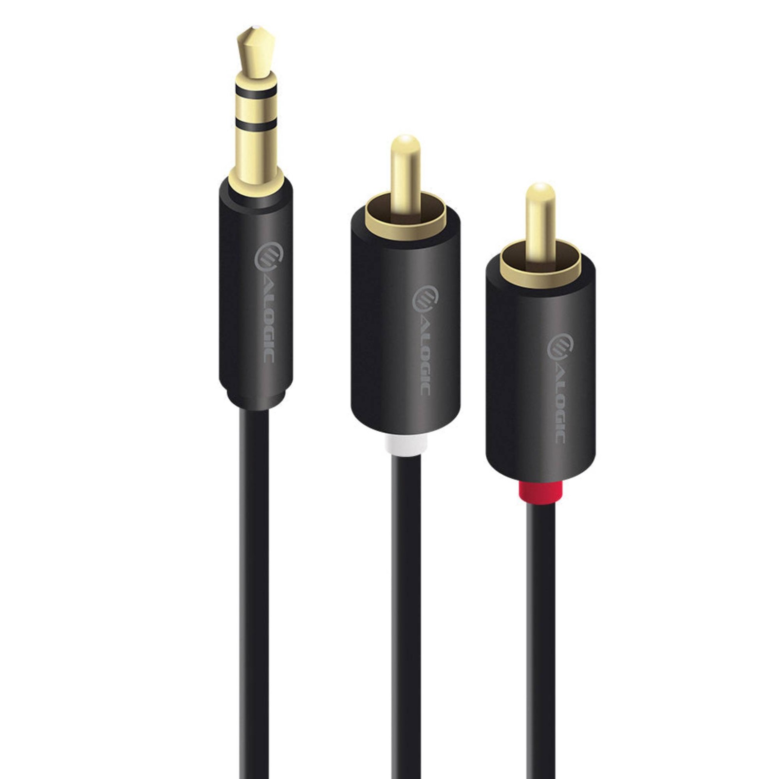Alogic 3.5mm Stereo Audio to 2 RCA Cable AD-SPL-02 2RCA Cables
