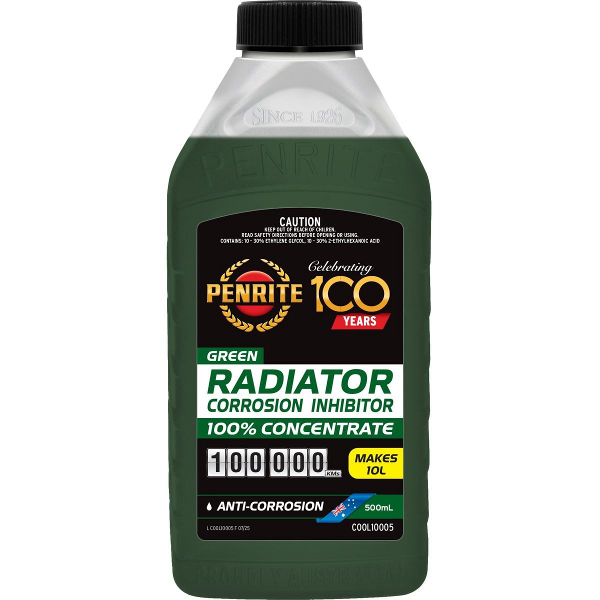 Penrite 100,000km Green Concentrate Corrosion Inhibitor 500ml - COOL10005 Auto