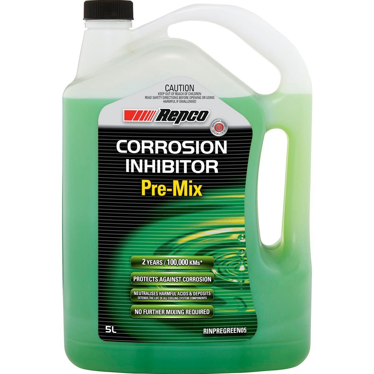 Repco Corrosion Inhibitor Premix 5L - RINPREGREEN05 Car Service Workshop Tool