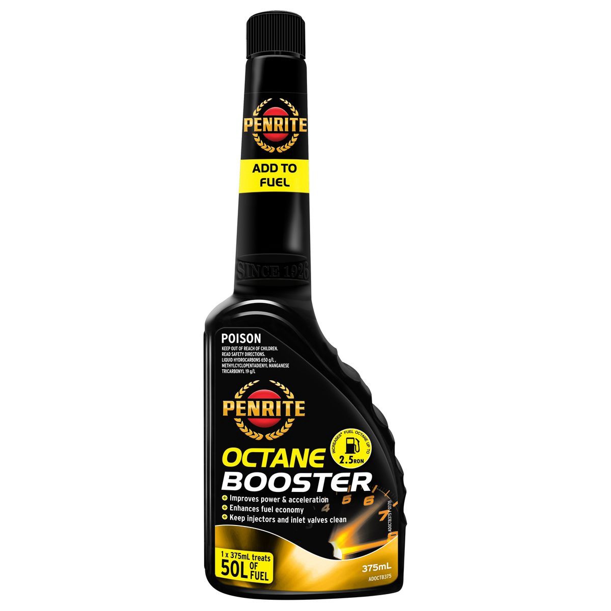 Penrite Octane Booster Petrol 375mL - ADOCTB375 Car Service Workshop Tool