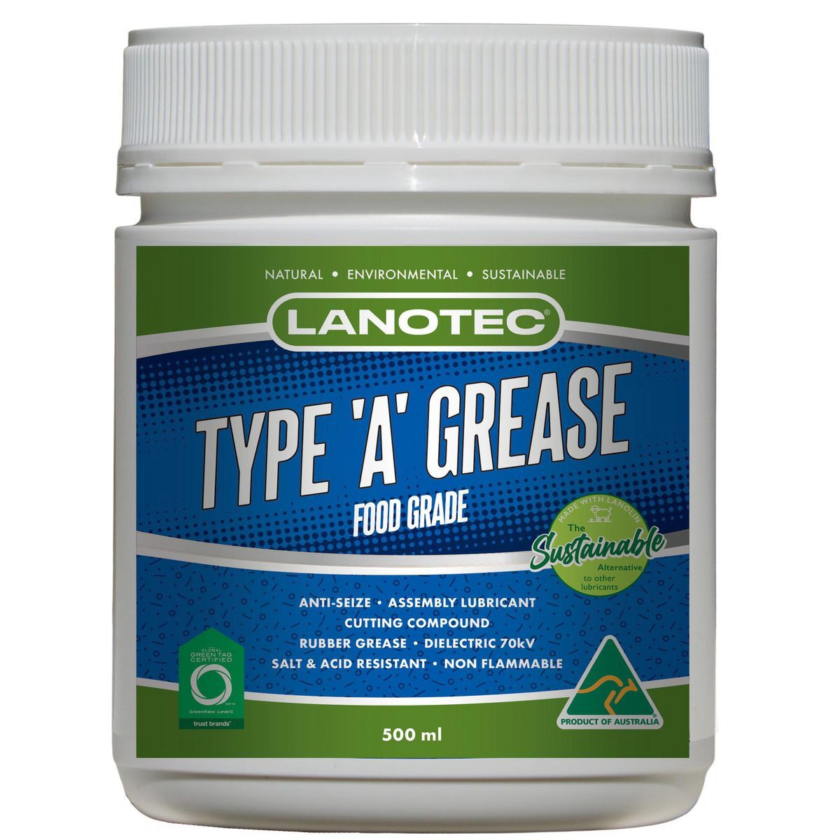Lanotec Type A Grease 500Ml - GS-0500 Car Service Workshop Tool