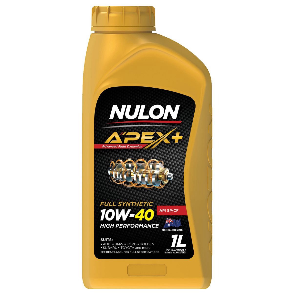 Nulon Apex+ Long Life Performance 10W-40 Engine Oil 1L - APX10W40-1 Car Service