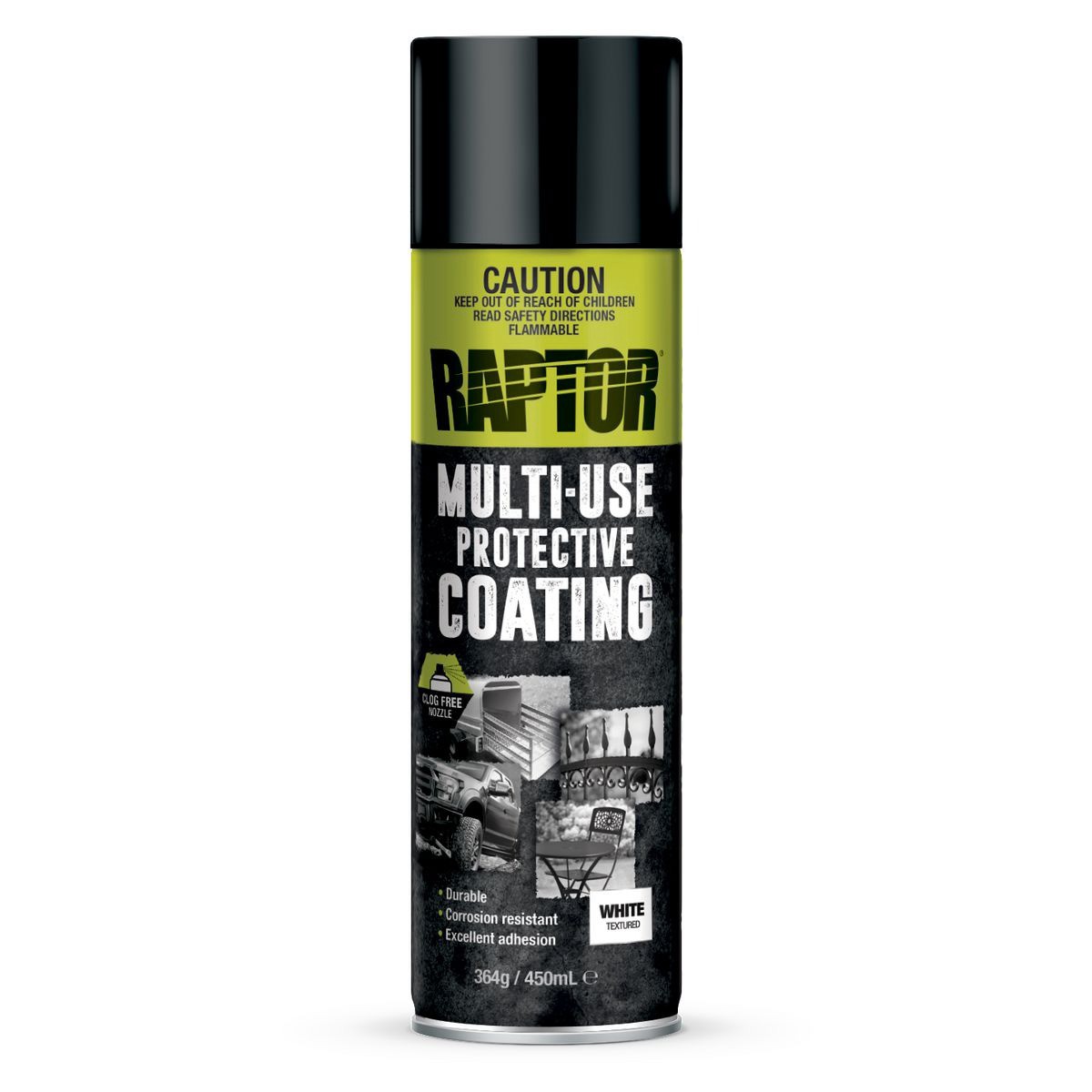 Raptor Multi-Use Protective Coating - White 450ml - RMUW/AL Auto