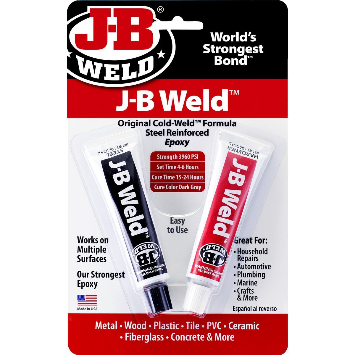 JB Weld Original Cold Weld Epoxy Adhesive Twin Pack 28.4g each - 8265-S Auto