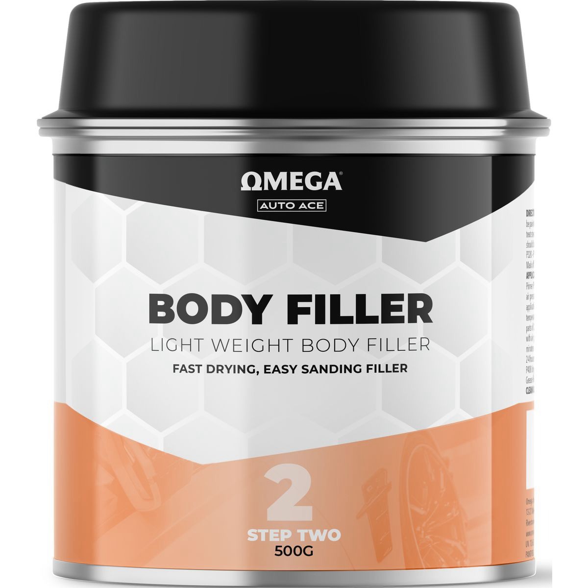 Omega Light Weight Body Filler 500g - AA-LWF500G Auto