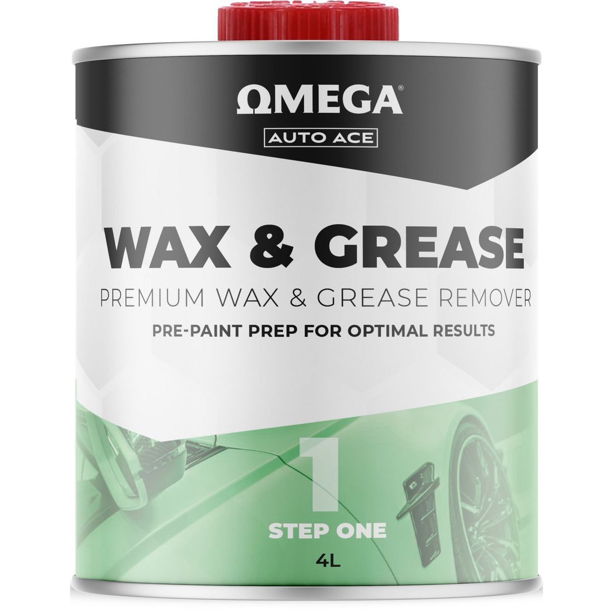 Omega Wax & Grease Remover 4L - AA-WGR4L Car Service Workshop Tool