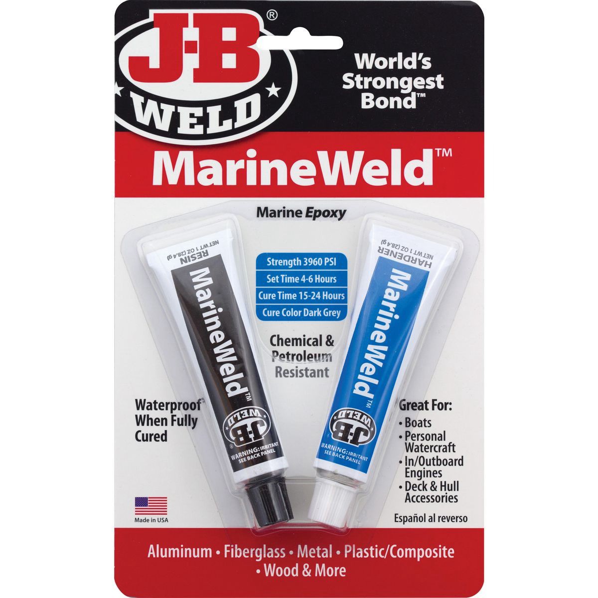 JB Weld MarineWeld Epoxy Twin Pack 28.4g each - 8272 Auto