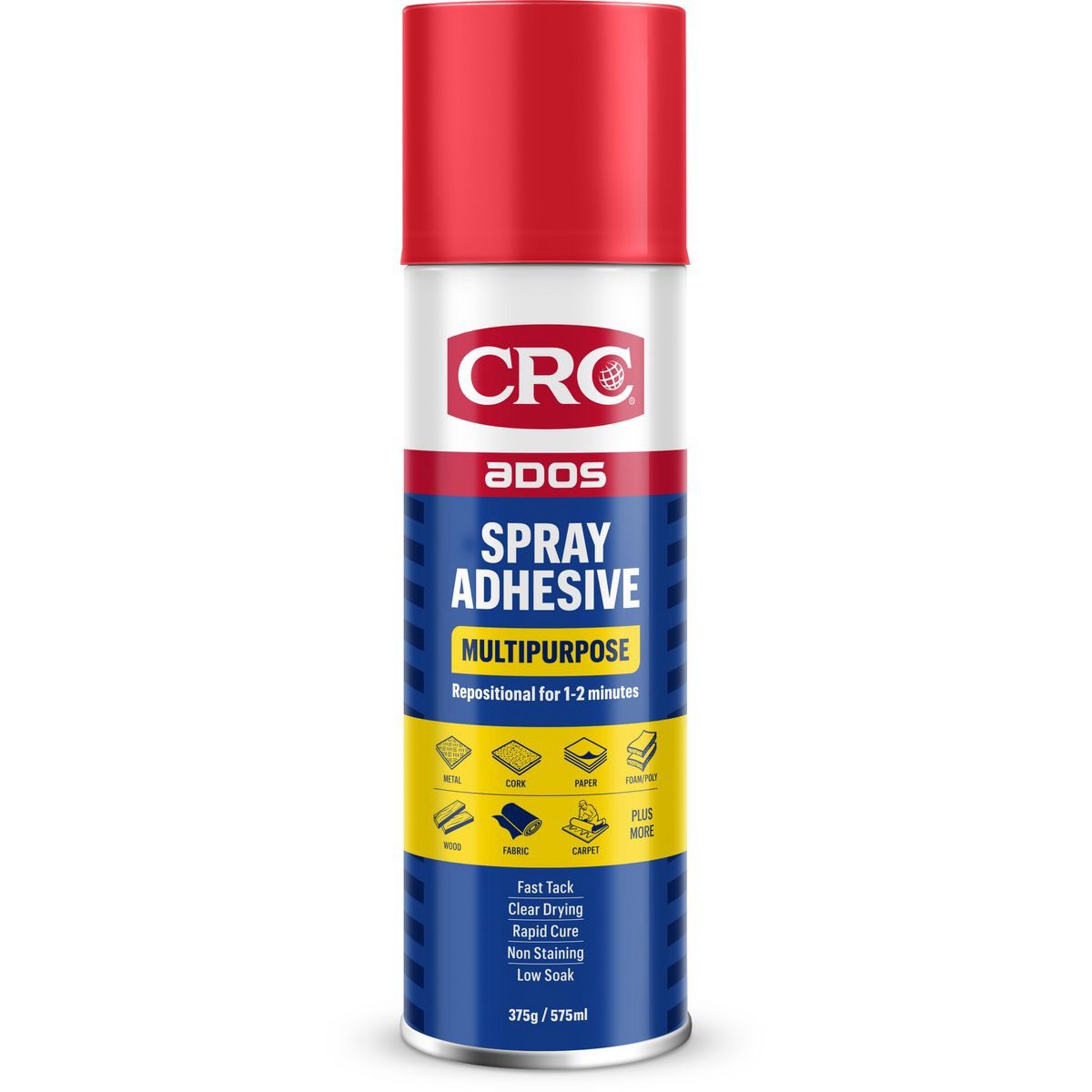 CRC ADOS Multi-Purpose Spray Adhesive 575ml - 8017 Car Service Workshop Tool