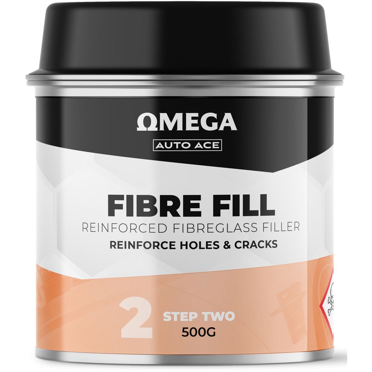 Omega Fibreglass Reinforced Filler 500g - AA-FF500G Auto