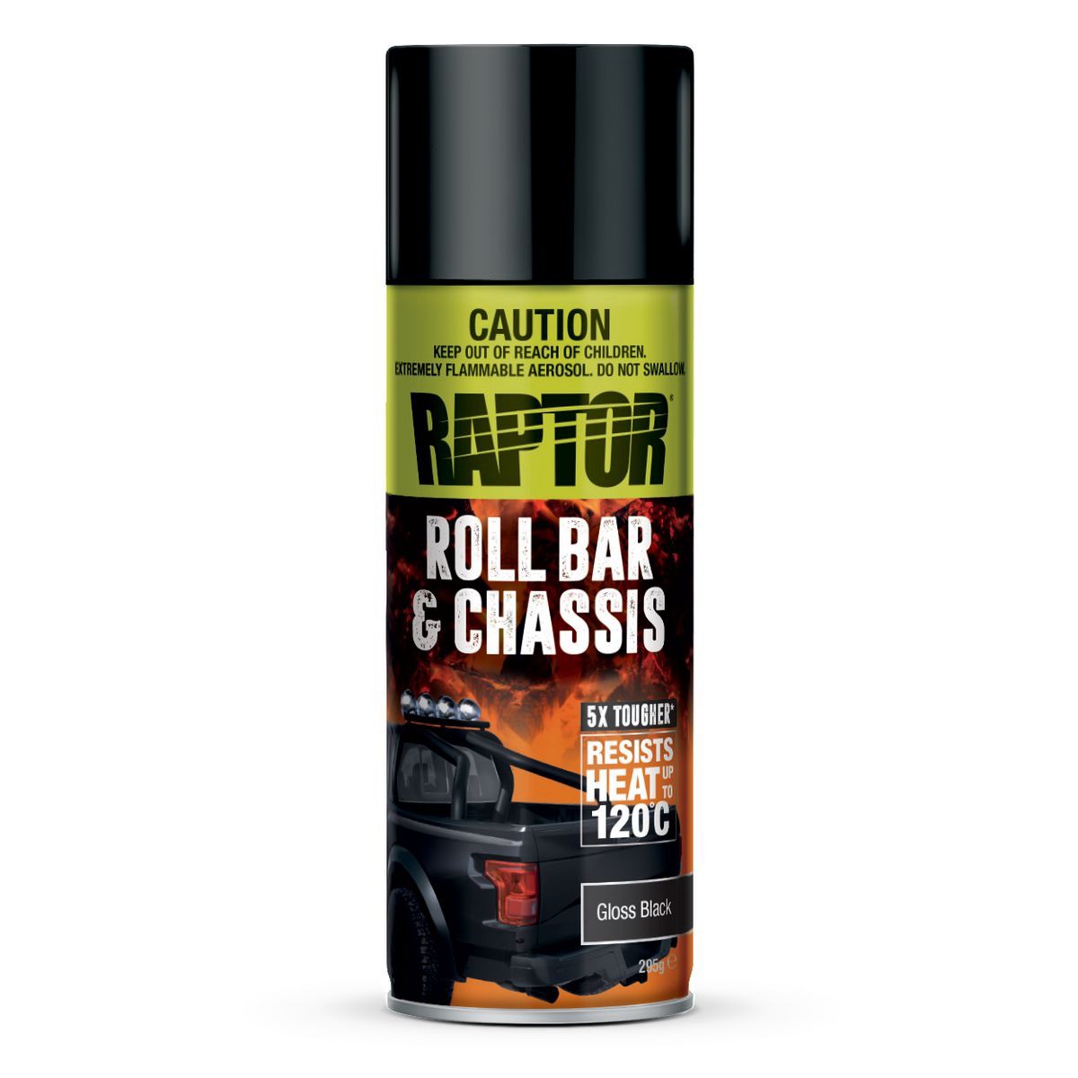 RAPTOR Roll Bar & Chassis Paint Gloss Black 295G - RRBGB/AL Auto