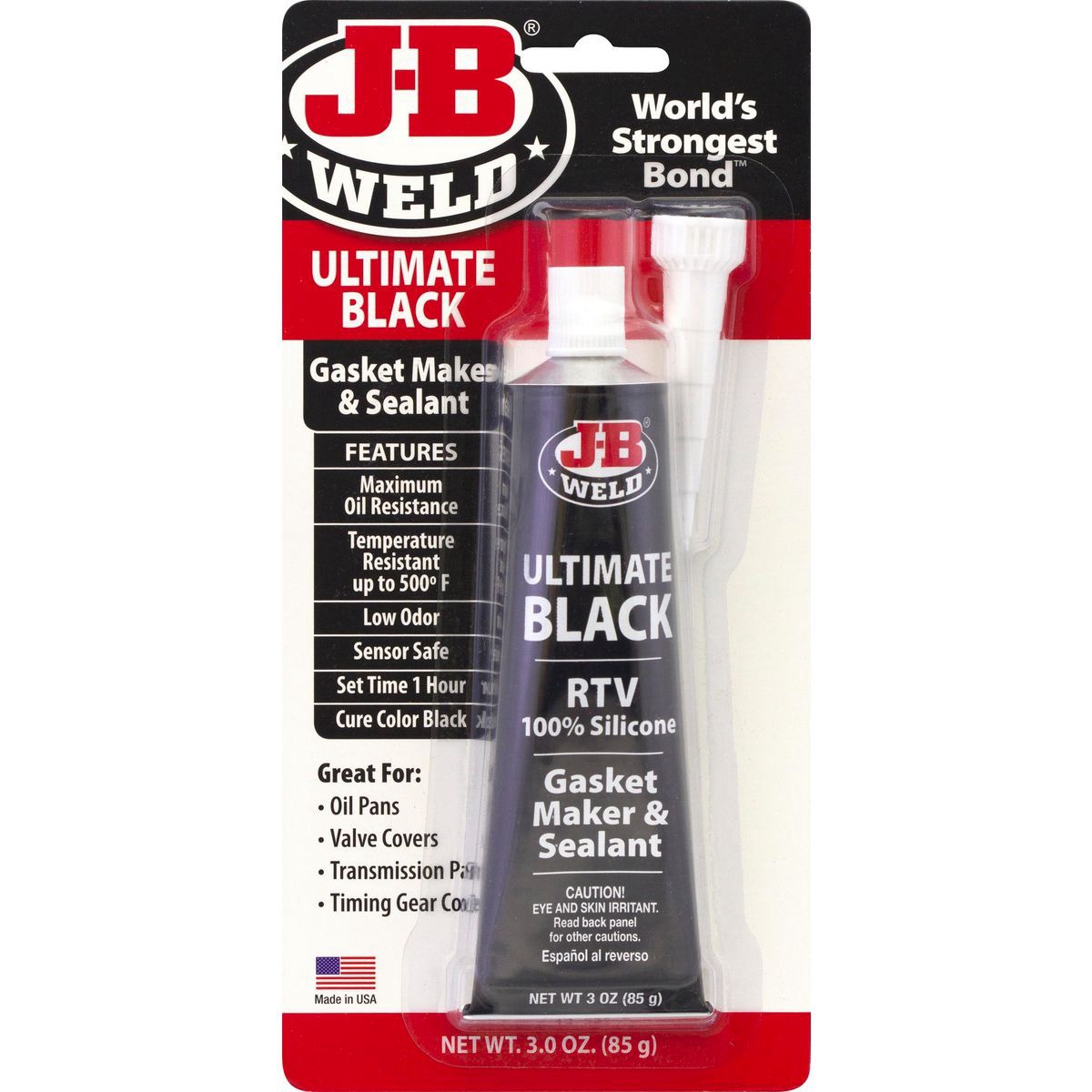 JB Weld Ultimate Black Silicone 85g - 32329 Auto