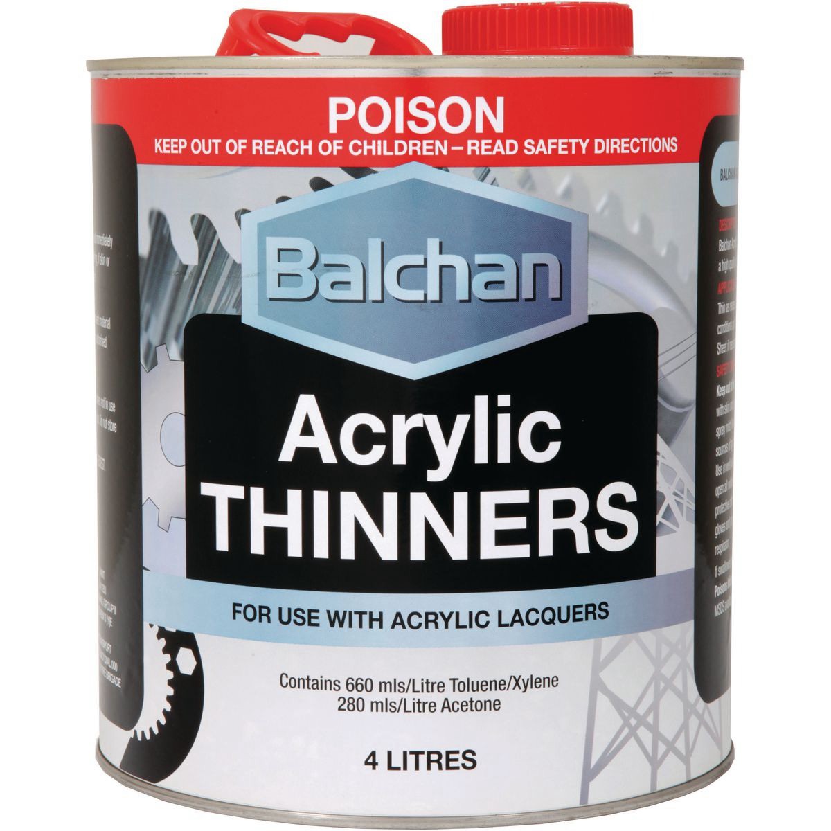Balchan Acrylic Thinners 4L - BA2005 Auto