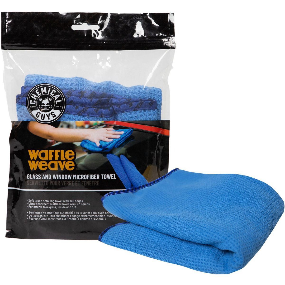 Chemical Guys Waffle Weave Glass and Window Microfibre Towel - MIC708 Auto