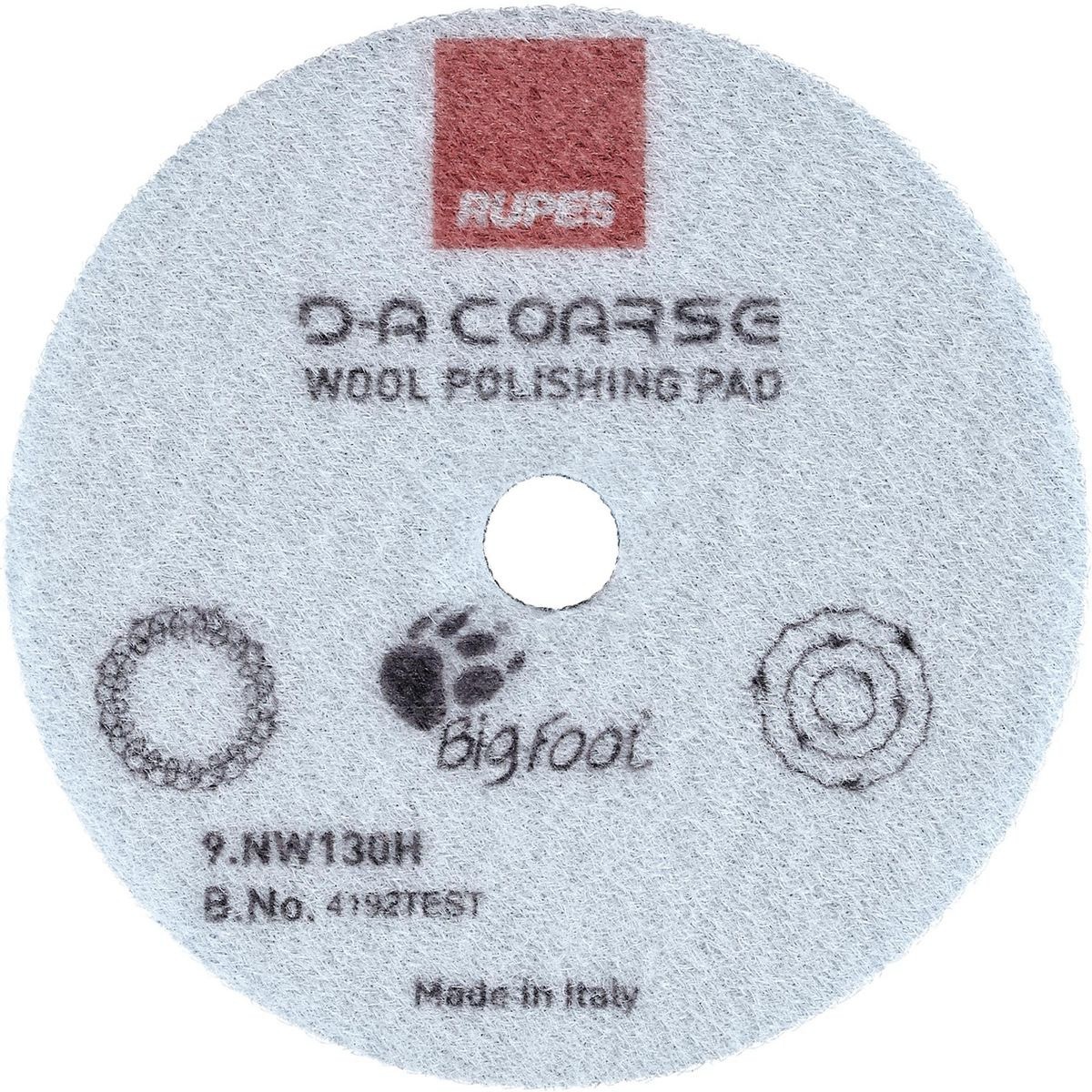 Rupes Bigfoot Wool Polishing Pad Blue Coarse 130mm (5in) - 9.NW130H Brake Parts