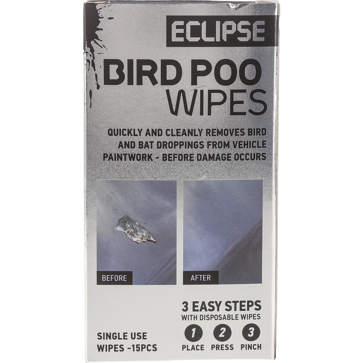 Eclipse Bird Poo Wipes 15pk - EBPW15 Hardware