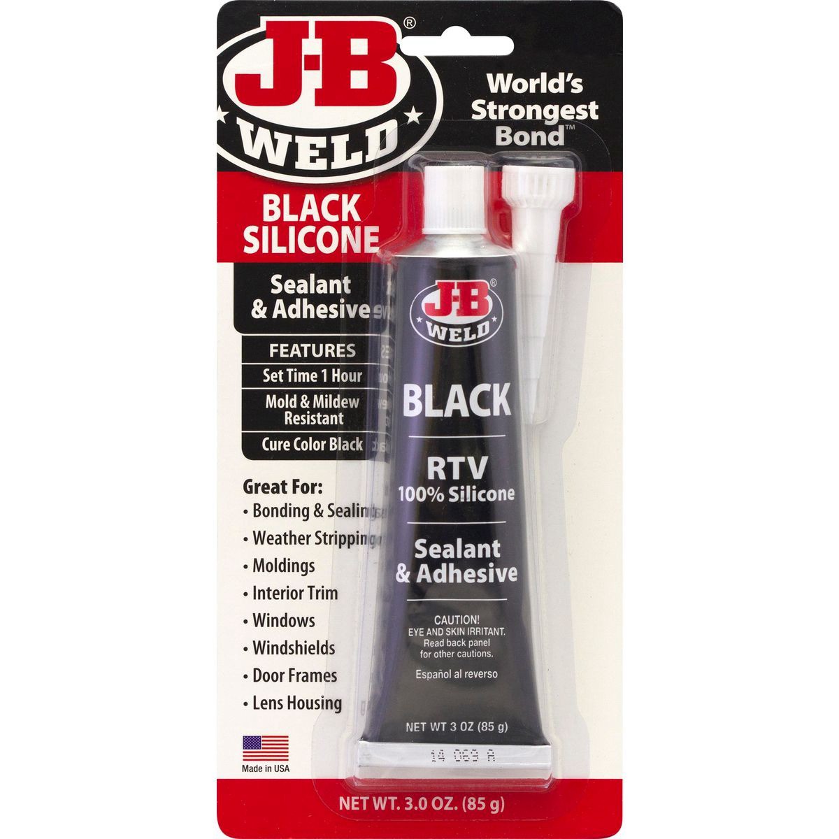 JB Weld Black Silicone 85g - 31319 Auto