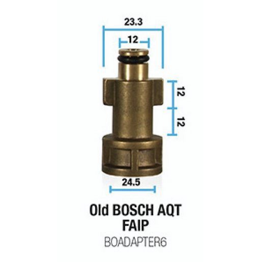 Bowden's Own Old Bosch Aqt Faip Snow Cannon Adapter - BOADAPTER6 Car Wiring