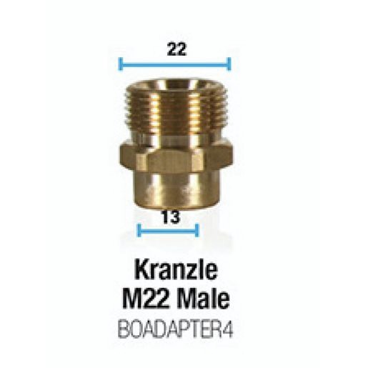 Bowden's Own Kranzle M22 Male Snow Cannon Adapter - BOADAPTER4 Car Wiring