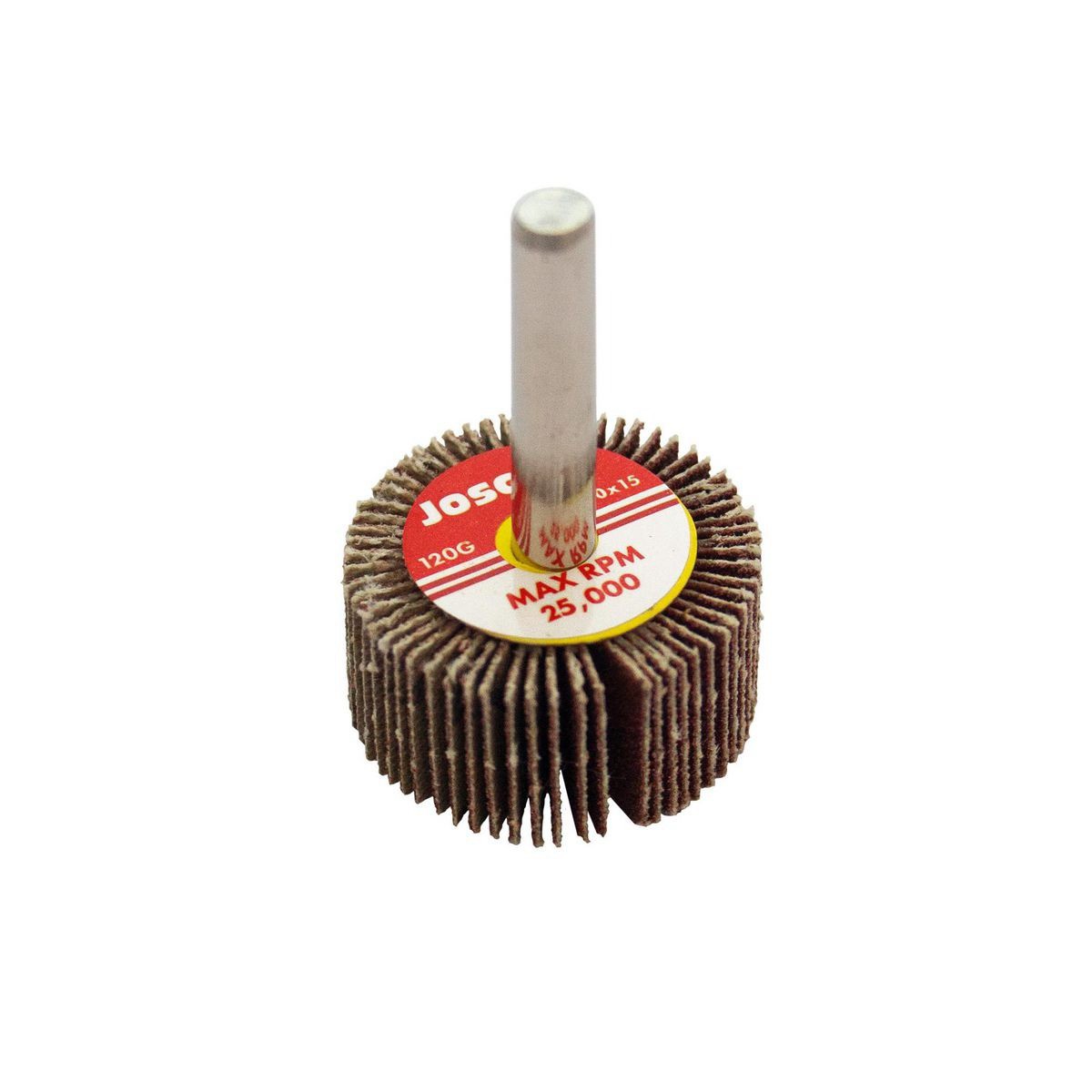 Josco Flap Wheel 30x15 120g 6 Spindle Packaged - FW3015120C Workshop Tool