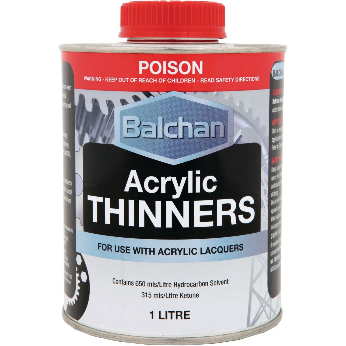 Balchan Acrylic Thinners 1L - BA1001 Auto