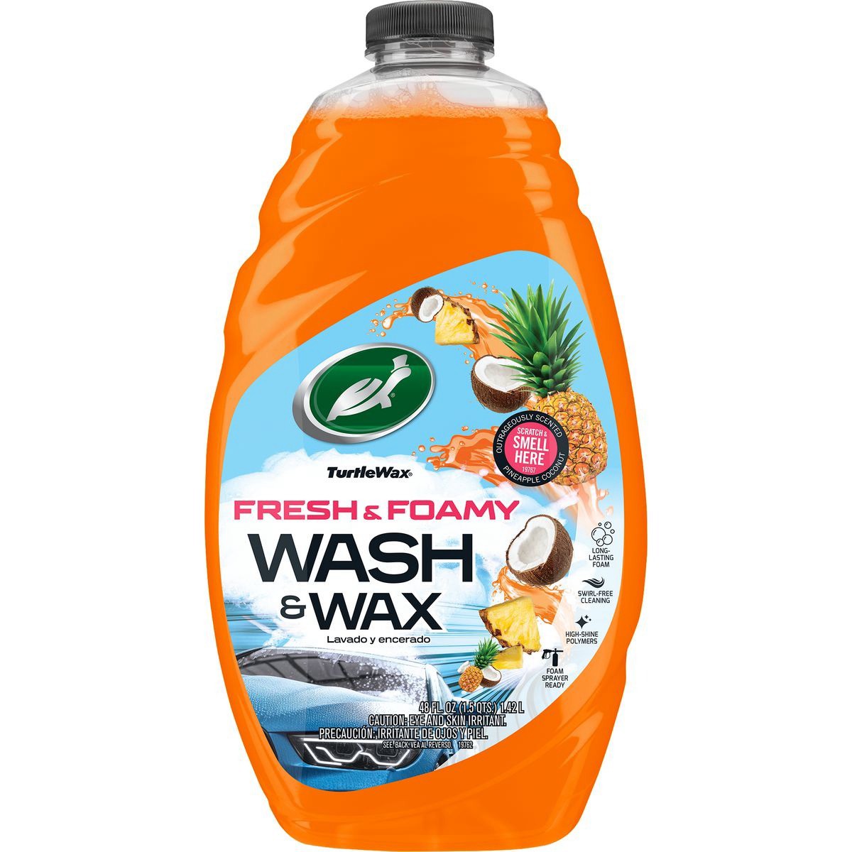 Turtle Wax Fresh Foamy Wash and Wax 1.42L - 104026 Auto