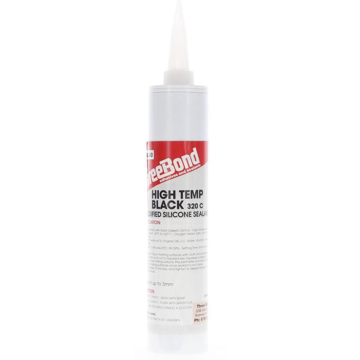 ThreeBond High Temperature RTV Silicone Liquid Gasket 330gm Black - TB1207B(340G