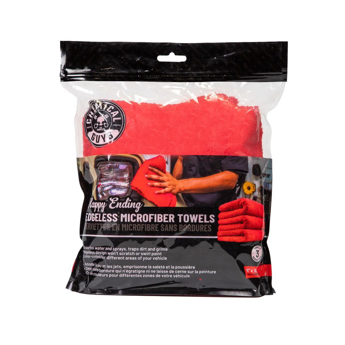 Chemical Guy's Happy Ending Microfiber Towel 3 Pack - MIC34103 4WD Brake Parts