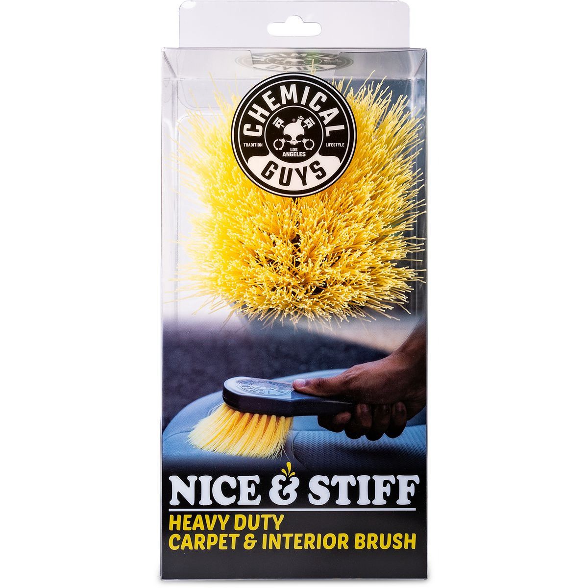Chemical Guys Yellow Stiffy Vehicle Detailing Brush - ACCG02 Workshop Tool