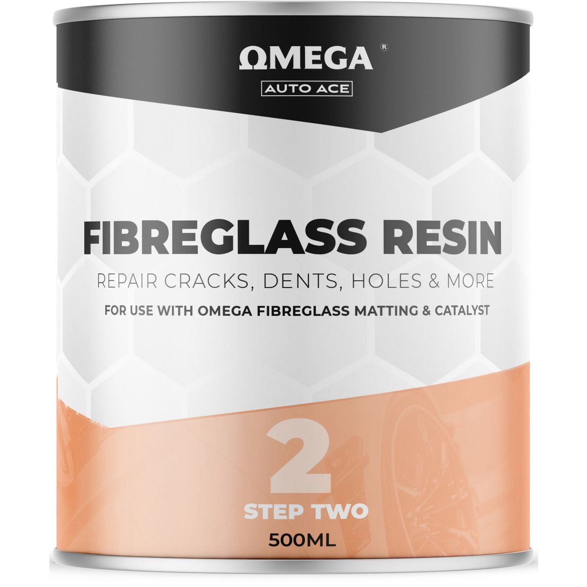 Omega Fibreglass Resin 500ml - AA-FR500ML Auto