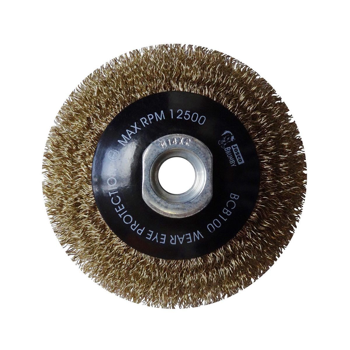 Josco Brush Bevel 100mm Multi Thread 0.30 Crimped Wire - BCB100 Workshop Tool