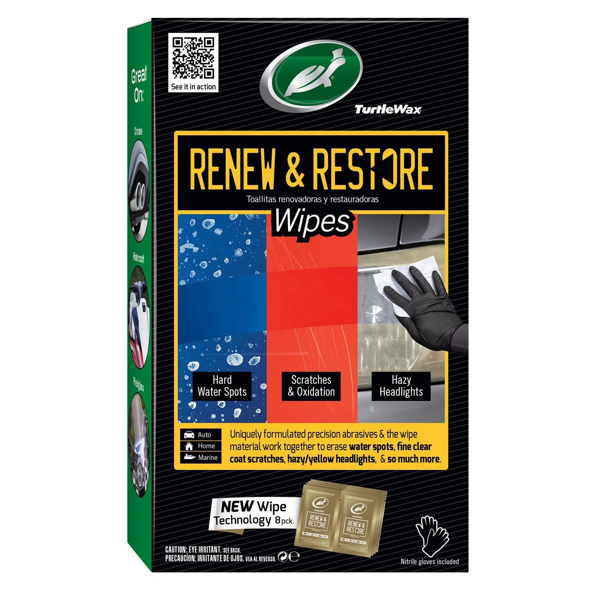 Turtle Wax Renew and Restore Wipes Kit - 104031 Car Interior Workshop Tool