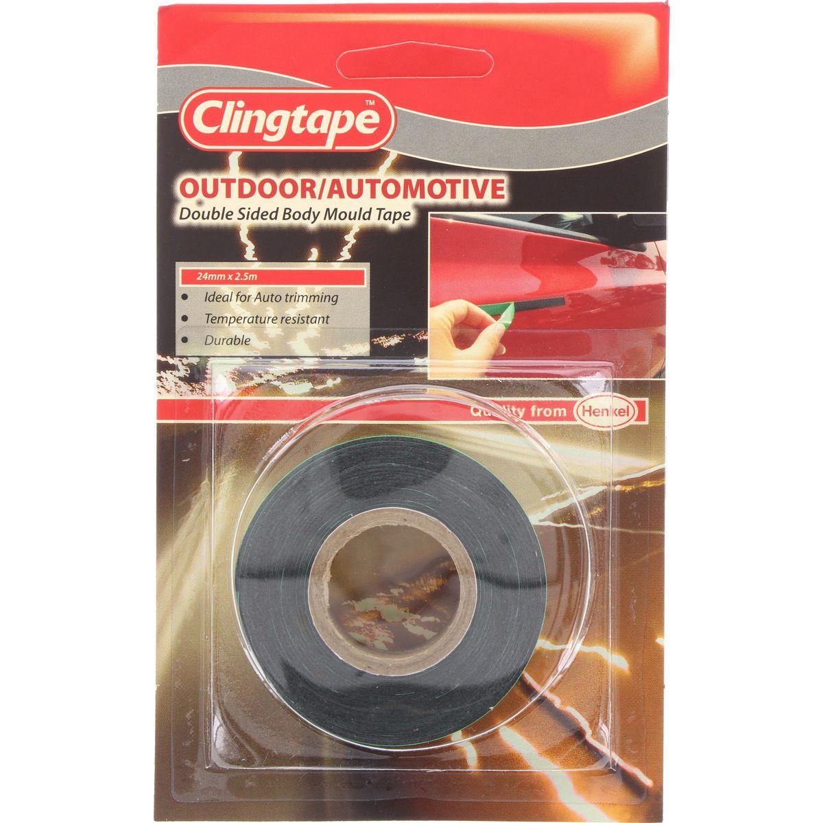 Clingtape Automotive Double Sided Tape 24mm x 2.5m - 679042 Plumbing