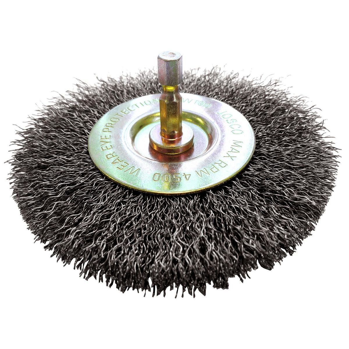 Josco Brush Wheel CR 50mm 6.3 Hex Shaft - JCW50 Workshop Tool