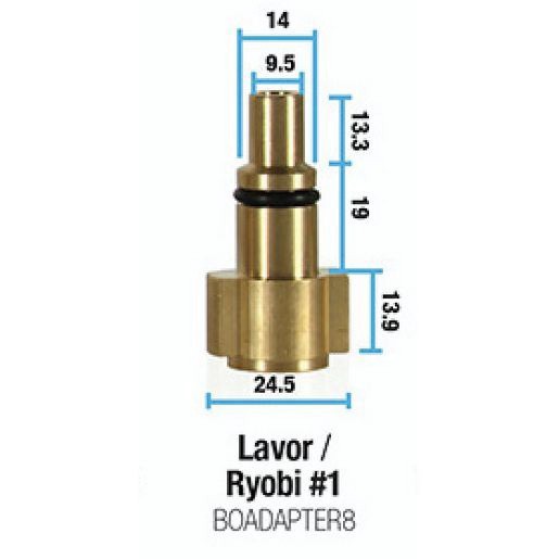 Bowden's Own Snow Blow Cannon Pressure Washer Adaptor - BOADAPTER8 Car Wiring