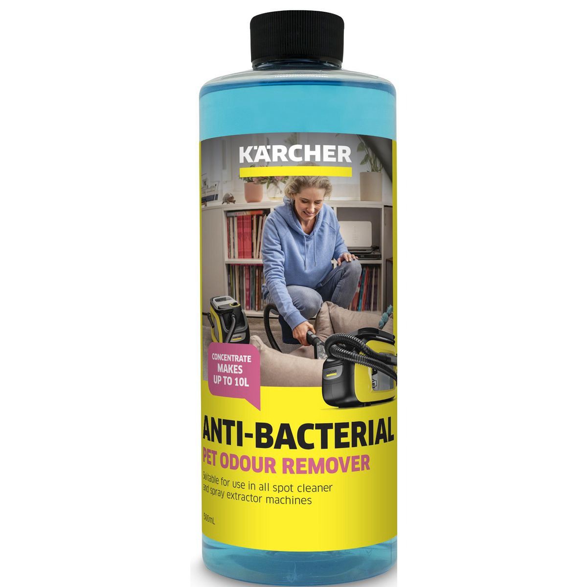 Karcher Antibac Pet Odour Remover 500ml - 9.507-907.0 Car Interior Workshop Tool