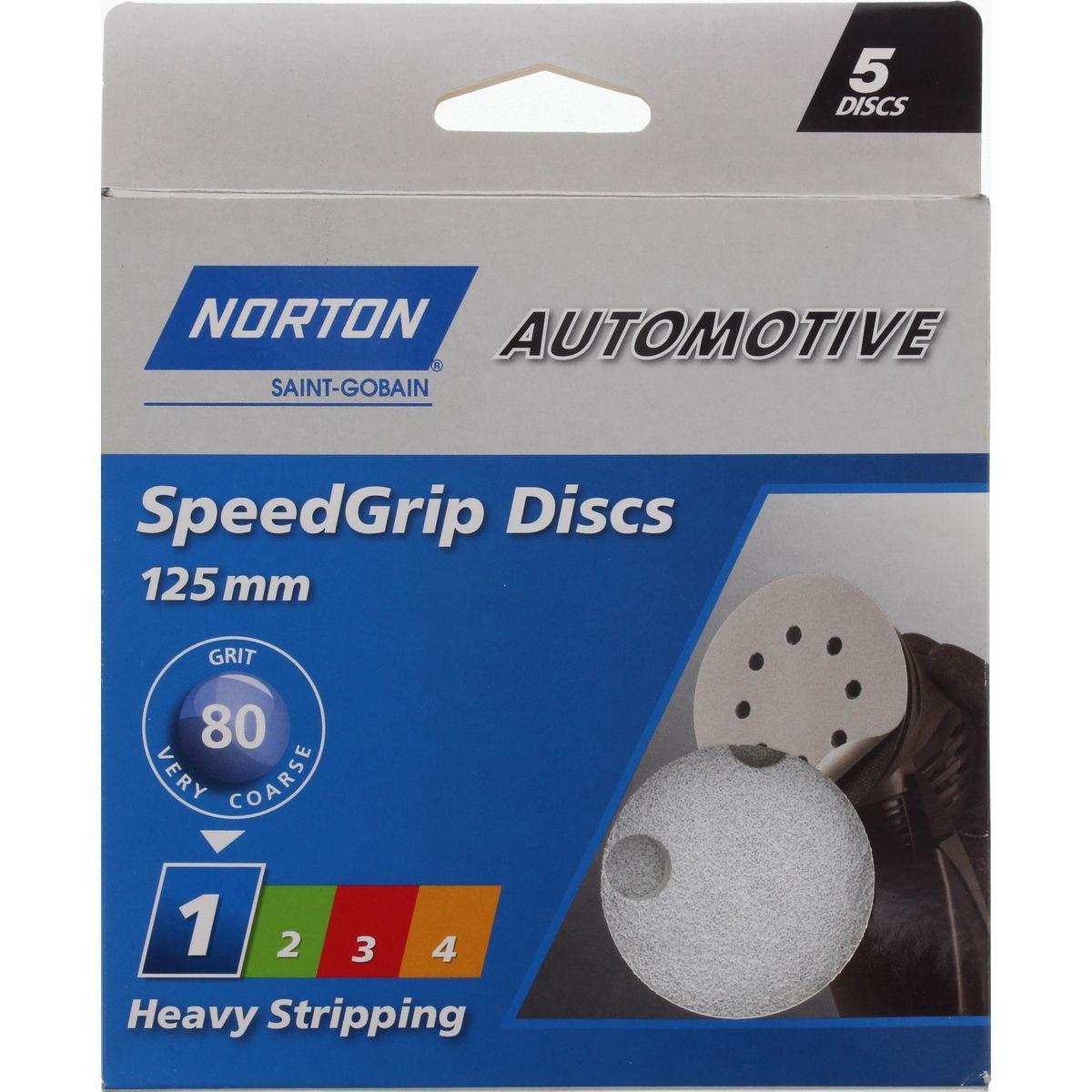 Norton Speedgrip Disc Step 1 5pk 125mm - 66623321784 Auto