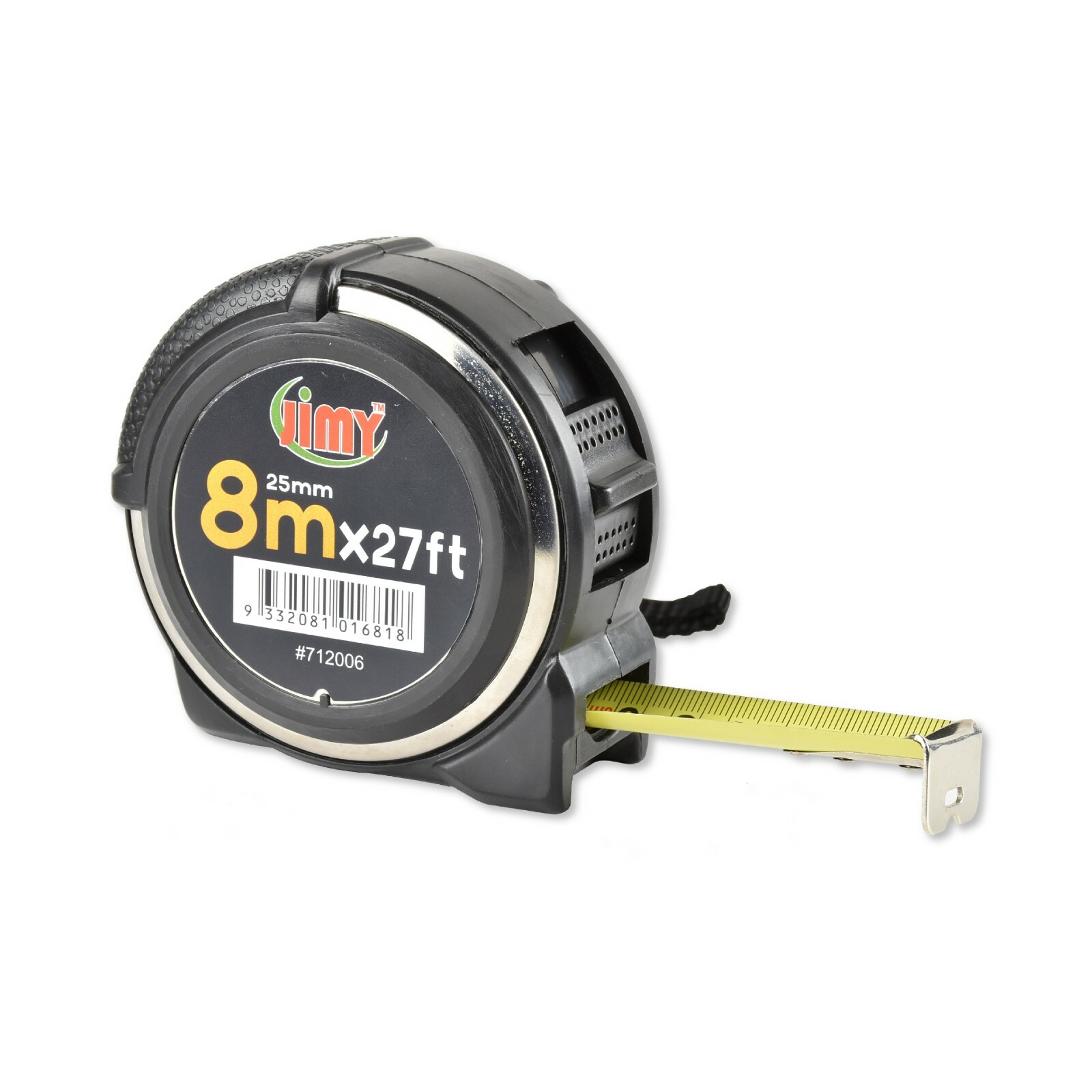 jimy 8 Meter / 27ft 25 mm 1 inch Tape Measure with Steel Case 8M 712006 metal