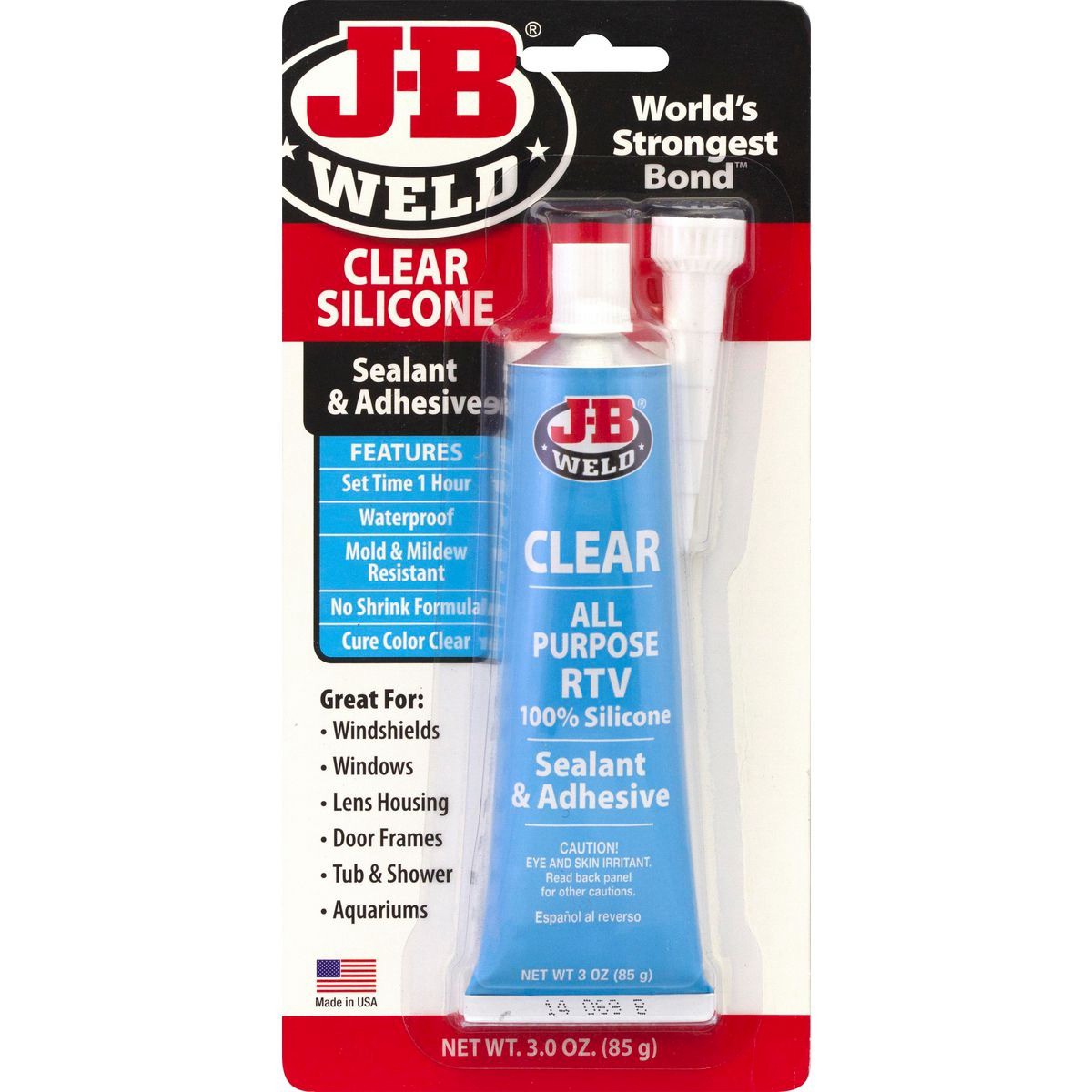 JB Weld Clear RTV Silicone Sealant 85gm - 31310 Engine Part