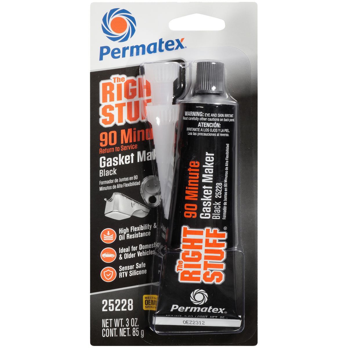Permatex The Right Stuff 90 Minute Gasket Maker Black 85g - PX25228 Engine Part