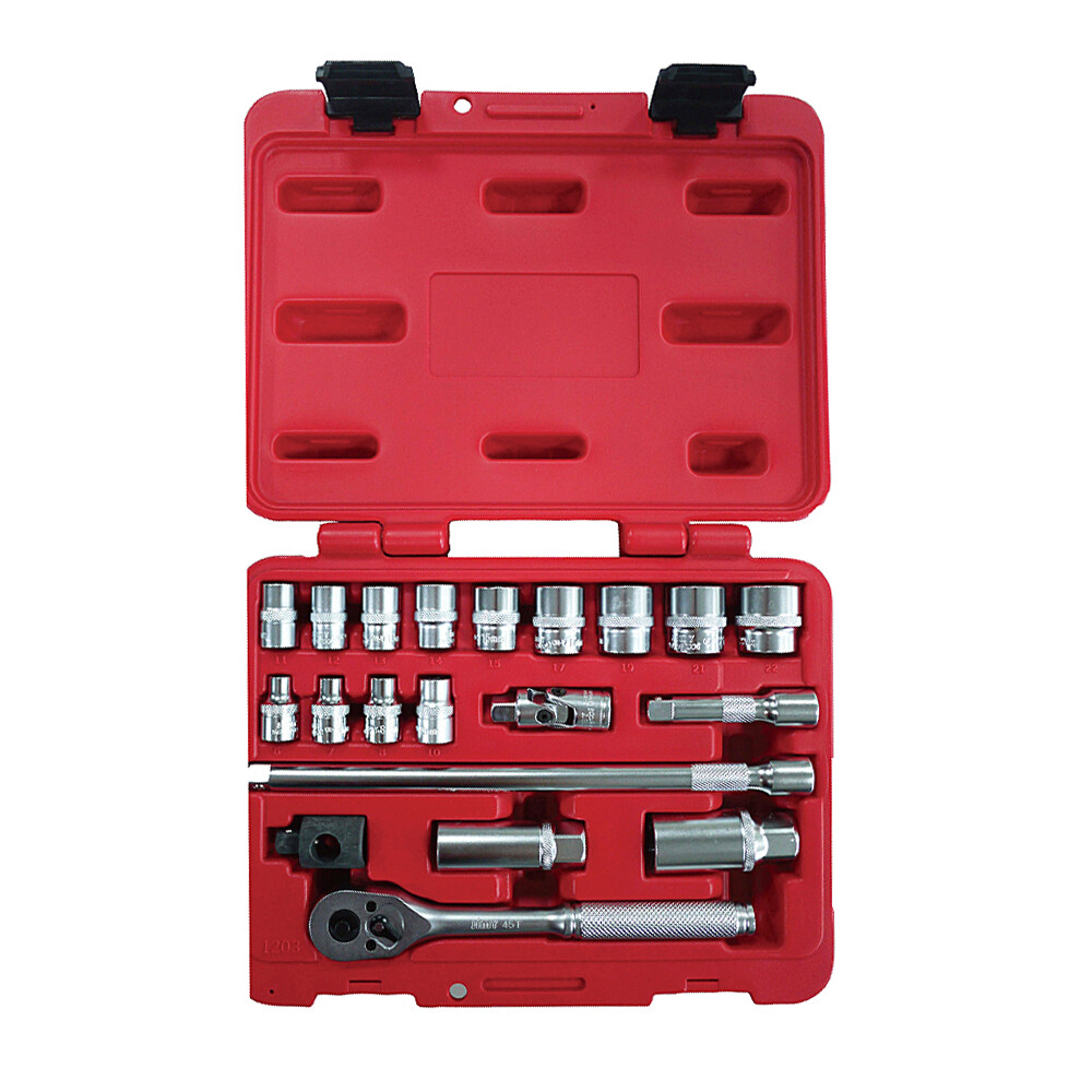 jimy Socket Set 3/8 Drive 21PC METRIC 6mm to 22mm Taiwan 41.M3821A