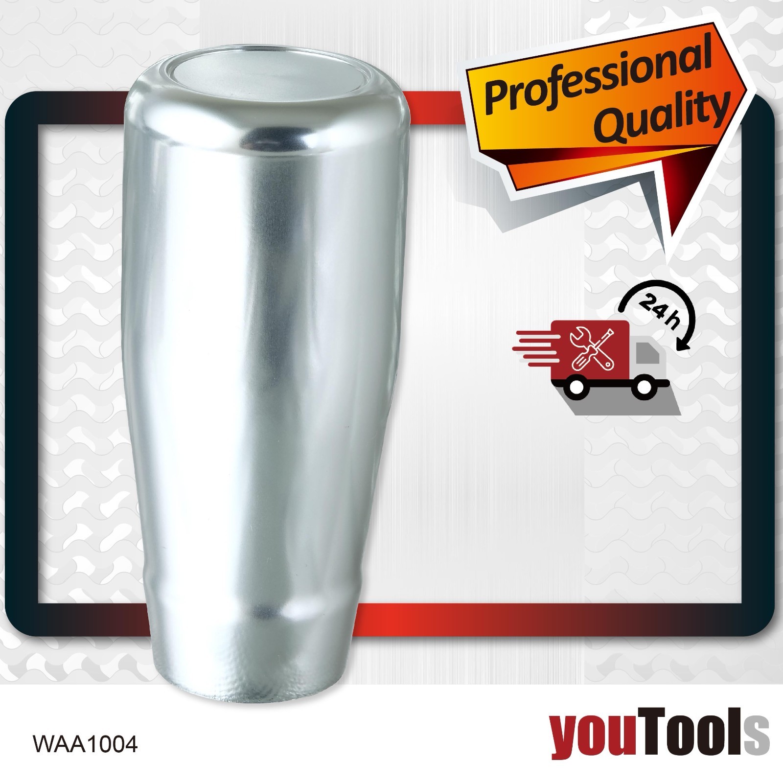 WORKtec Billet Aluminium Gear Knob Chrome Finish WAA1004 Manual Silver
