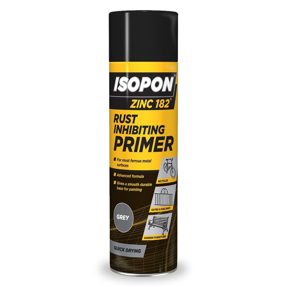 Isopon Zinc Rust Inhibiting Primer Aerosol 450ml - Z182/AL Car Wiring Adapter